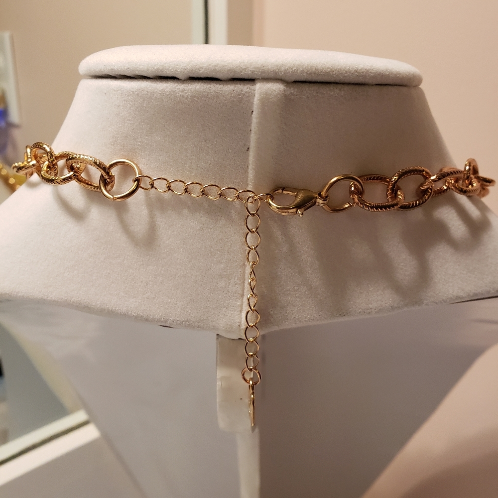 Vintage Statement Necklace/Earring Set - image 8